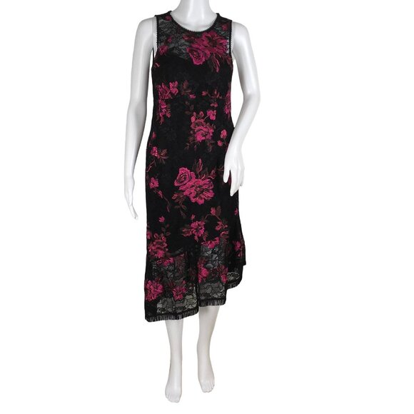 NANETTE LEPORE Dresses & Skirts - Nanette Lepore Women's Floral Stamped Flare Dress Fringes Design Multicolor Sz 2